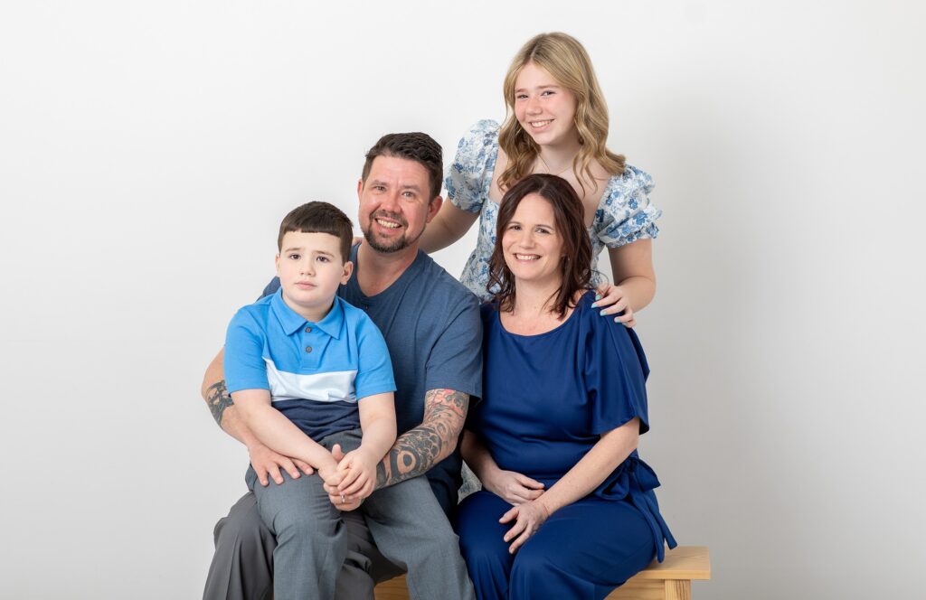 family portraits made easy for autistic son